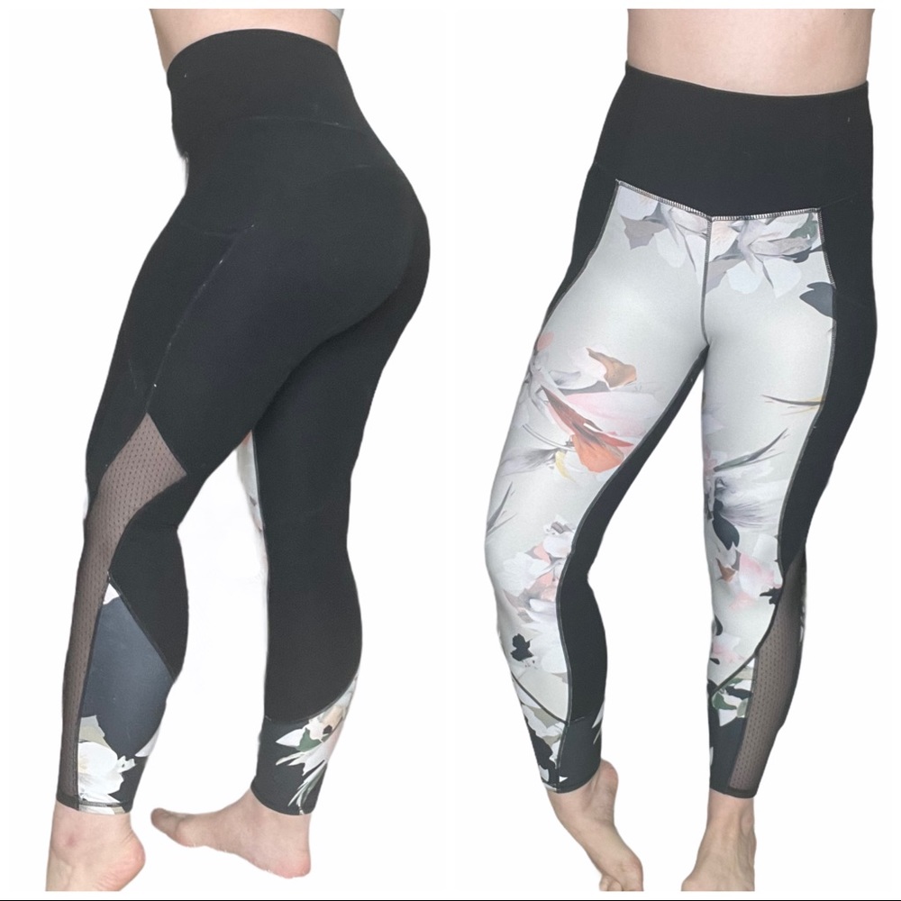 Athleta RARE Floral Workout Leggings Small